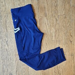 Fabletics Blue Leggings With Mesh Size L